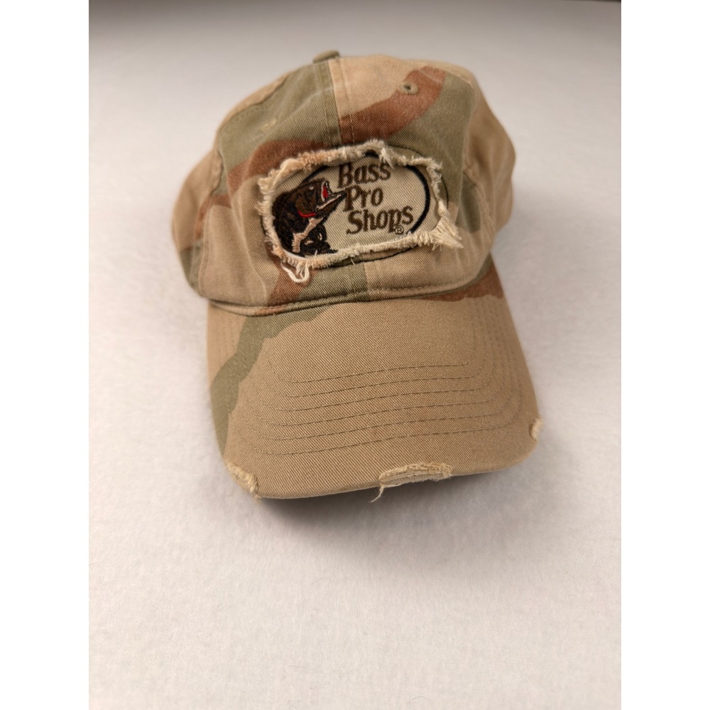 Bass Pro Shops RedHead Camo Distressed Baseball Hat Adjustable Camouflage Cap